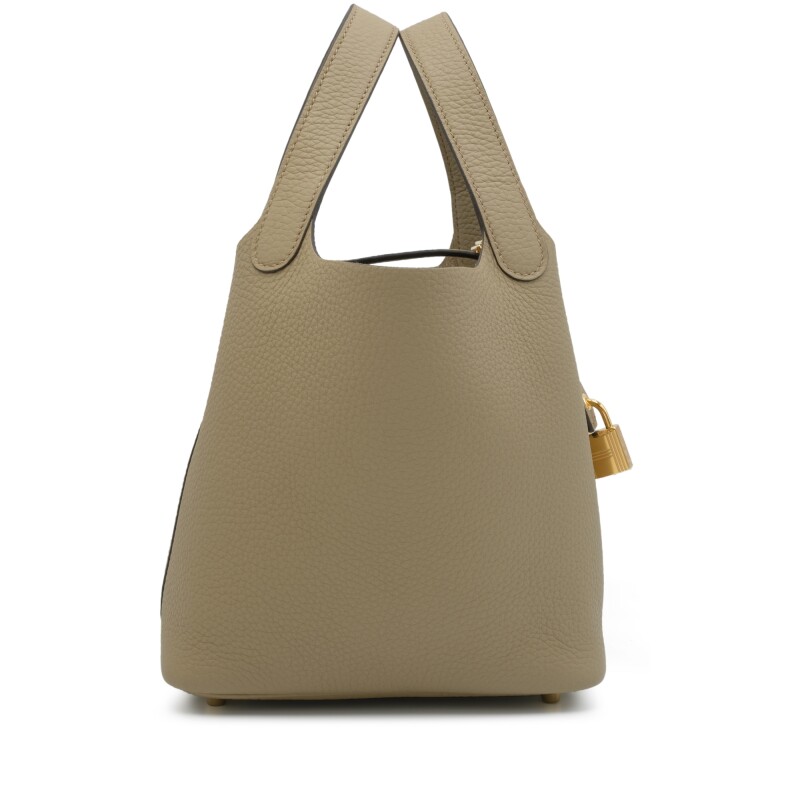 Hermès Beige Marfa Clemence Picotin Lock 18 Gold Hardware - Image 3